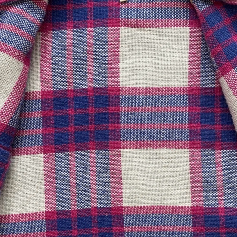 ☔️EUC☔️ Blank NYC Cropped Plaid Shacket, Size Small Cabincore Vibes - Picture 5 of 8